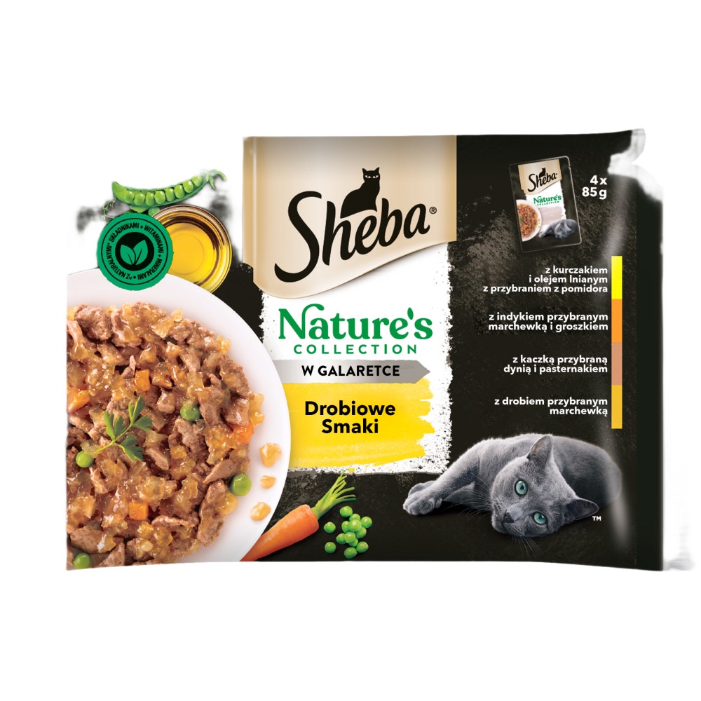 SHEBA® Nature's Collection Drobiowe Smaki w galaretce 4 & 40x85 g - 1
