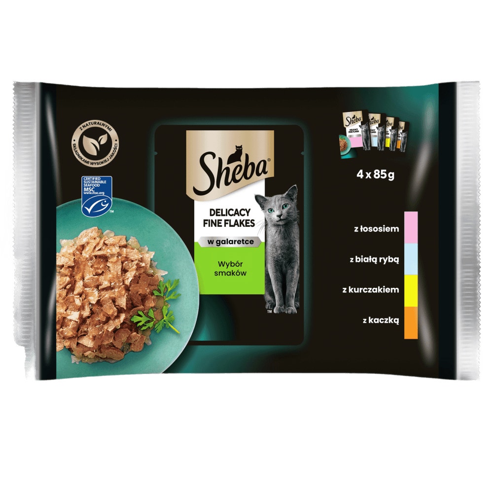 SHEBA® Delicacy Wybór Smaków w galaretce 4x85 g - 1