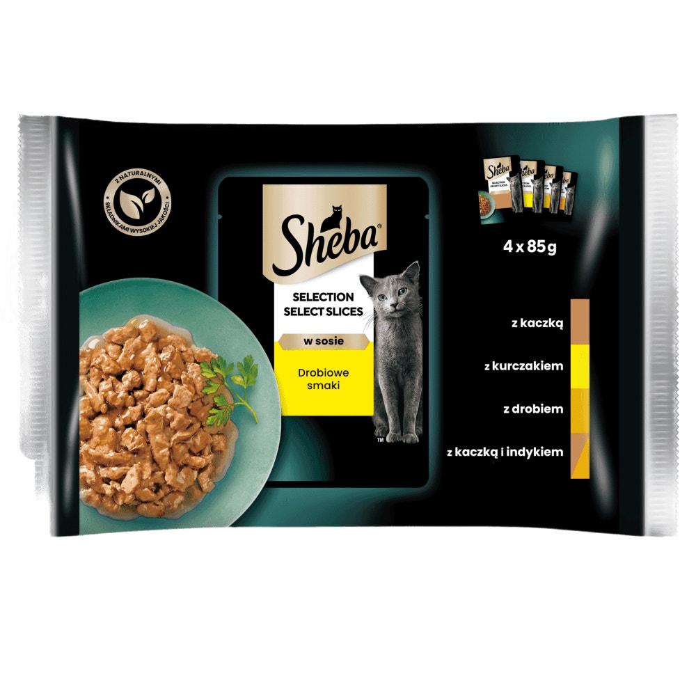 SHEBA® Selection Drobiowe Smaki w sosie 4 & 40x85 g - 1